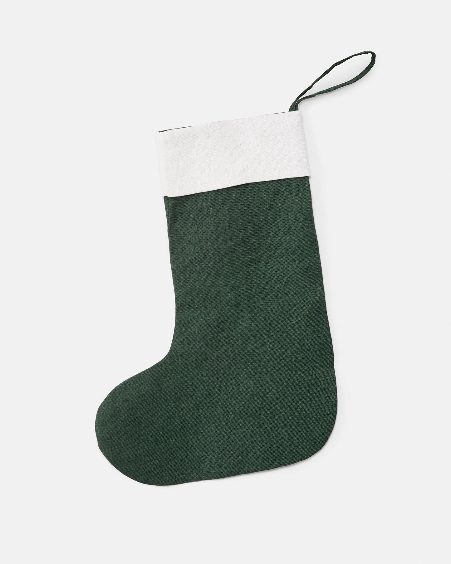 Linen christmas stockings