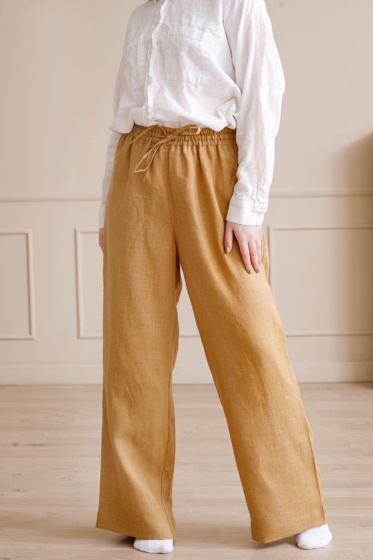 Lightweight linen pants