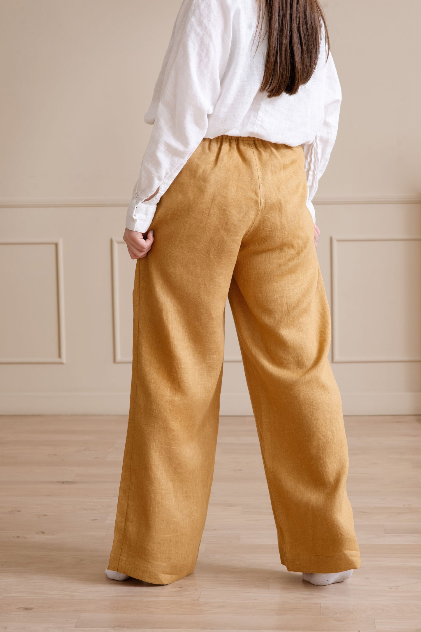 Lightweight linen pants