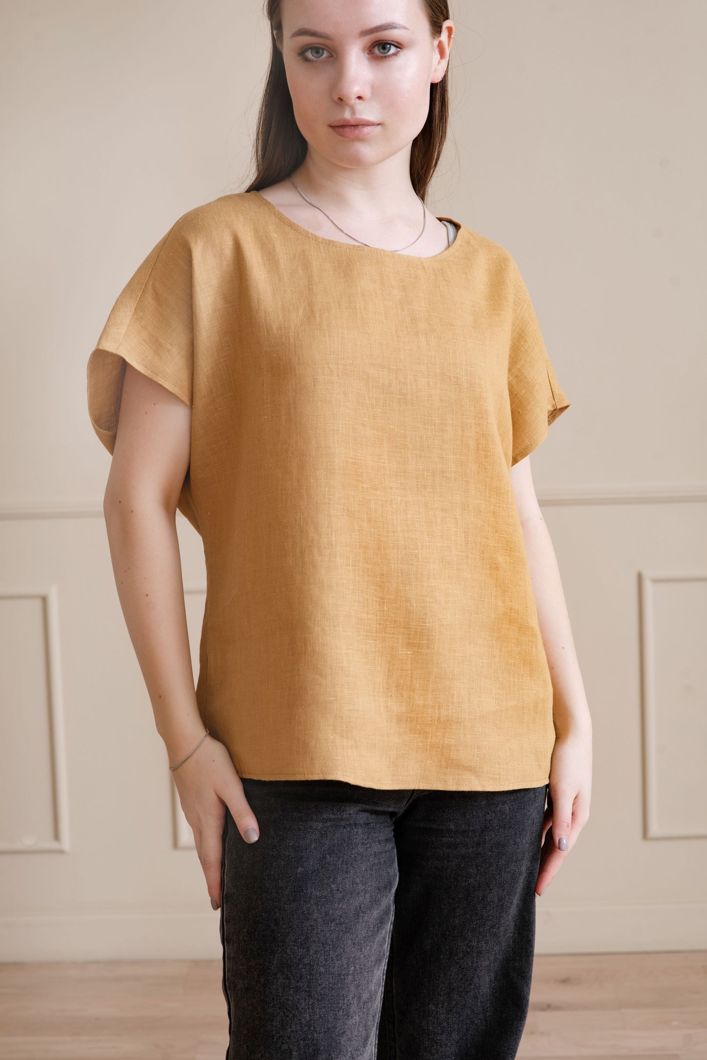 Lightweight linen top